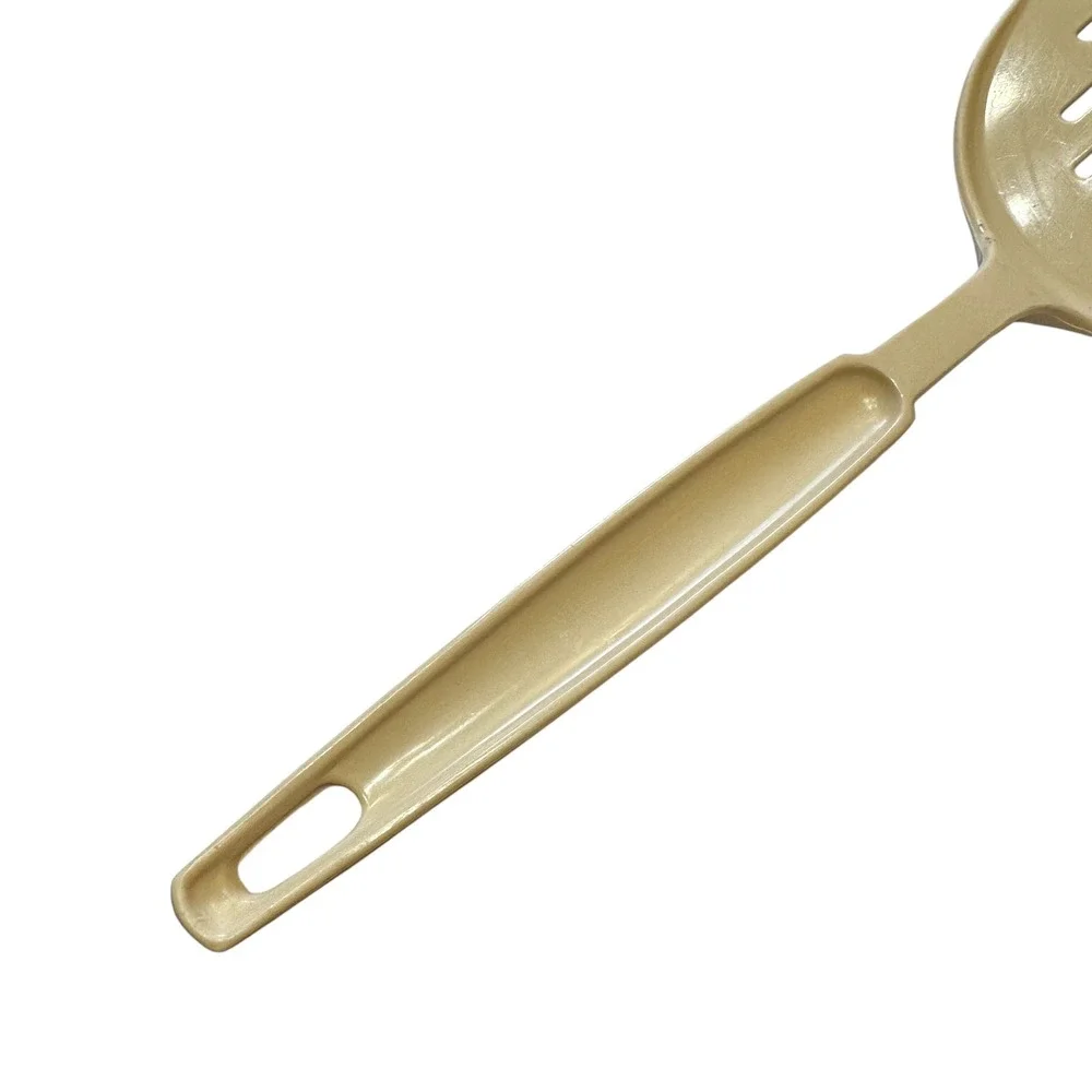 EKCO VTG Slotted Spatula Turner Almond Beige Nylon Plastic 10.5 Inch Made in USA